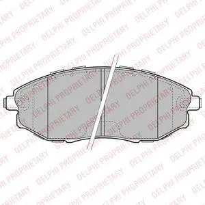 DELPHI LP2183 Колодки торм.передние