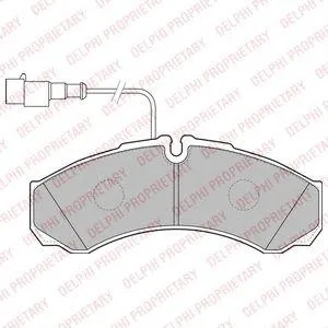 DELPHI LP2185 Колодки торм. зад