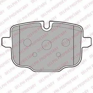 DELPHI LP2246 Колодки торм.задние
