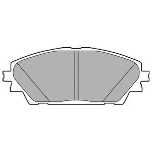 DELPHI LP2701 Колодки торм.передние