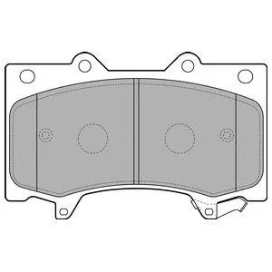 DELPHI LP2712 Колодки торм.передние (WVA 252402524125242 17,4 mm.)