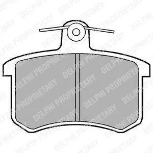 DELPHI LP451 Колодки торм.задние (WVA 21144 16,0 mm.)