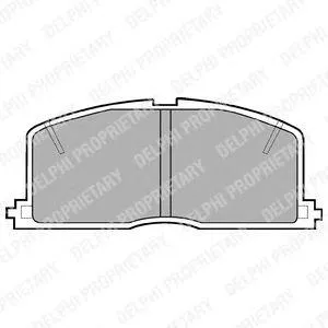 DELPHI LP460 Колодки торм.передние
