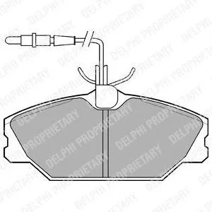 DELPHI LP788 Колодки торм.передние