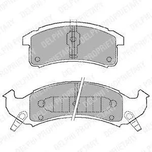 DELPHI LP897 Колодки торм.