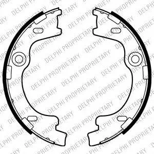 DELPHI LS2012 Колодки торм.бараб.