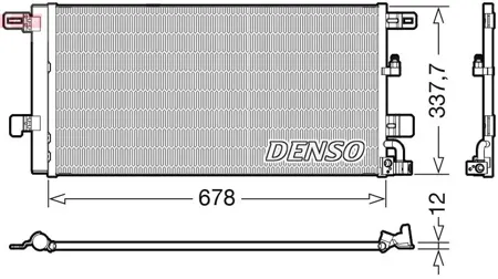 DENSO DCN02001 Радиатор кондиционера
