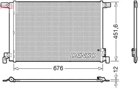 DENSO DCN02008 Конденсатор, кондиционер