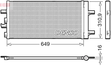 DENSO DCN05104 Конденсатор, кондиционер