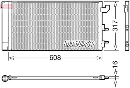 DENSO DCN09144 Конденсатор, кондиционер