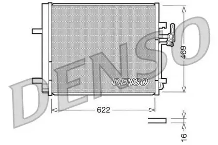 DENSO DCN10016 Радиатор кондиционера Ford Galaxy 2006-2015