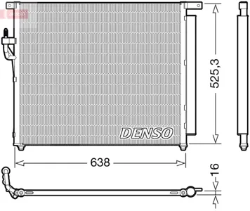 DENSO DCN10049 Радиатор кондиционера