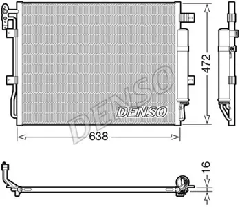DENSO DCN14003 Конденсатор, кондиционер