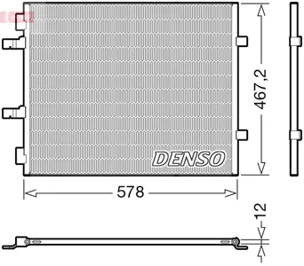DENSO DCN20042 Радиатор кондиционера