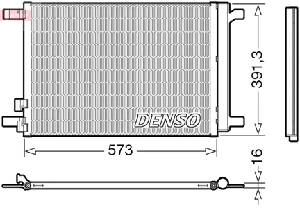 DENSO DCN32066 Радиатор кондиционера