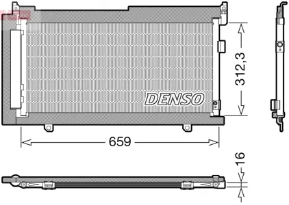 DENSO DCN36006 Радиатор кондиционера