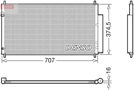 DENSO DCN40025 Конденсатор, кондиционер