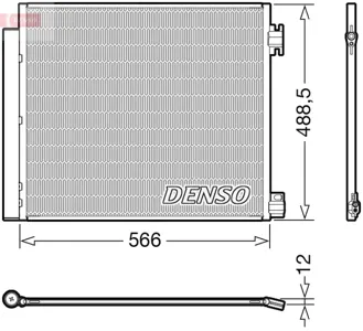 DENSO DCN46026 Радиатор кондиционера