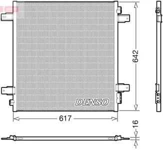 DENSO DCN46027 Конденсатор, кондиционер