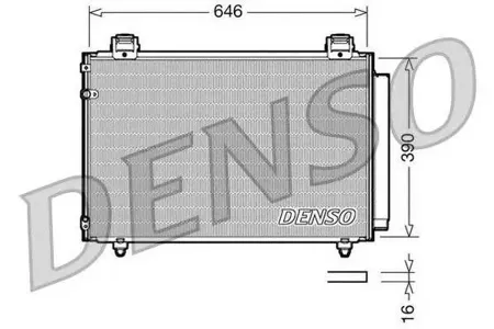 DENSO DCN50024 Конденсатор, кондиционер