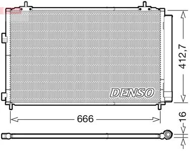DENSO DCN50059 Конденсер Toyota RAV4 12- 2.02.2iD4-D