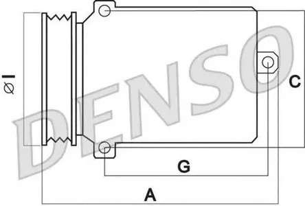 DENSO DCP02015 Компрессор кондиционера