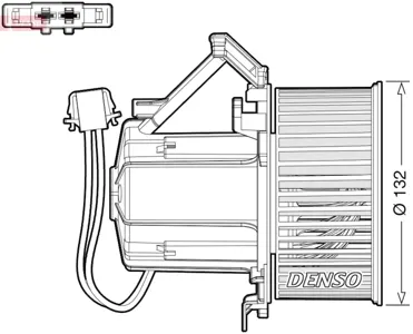 DENSO DEA02009 Вентилятор отопителя
