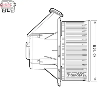 DENSO DEA17032 Вентилятор отопителя