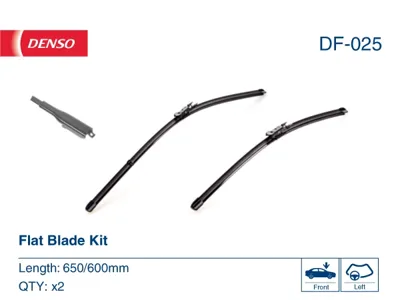 DENSO DF025 Щетка стеклоочистителя  бескаркасная 650,600 mm (ком-кт)