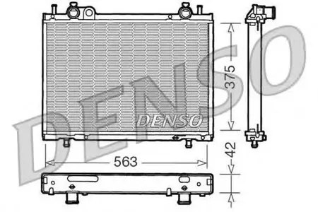 DENSO DRM09021 Радиатор охлажд. FI Bravo A 1.9 TD ACMAREA 1.9 TD