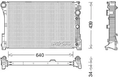 DENSO DRM17048 Радиатор двигателя