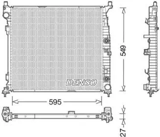 DENSO DRM17055 Радиатор Mercedes W166 3.5-5.52.5D 11-