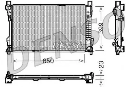 DENSO DRM17081 Радиатор Mercedes