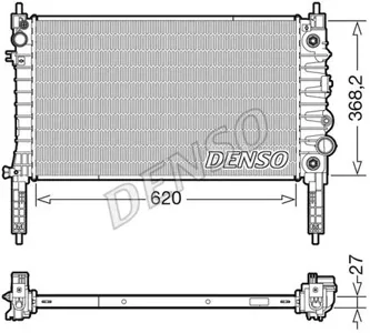 DENSO DRM20119 Радиатор двигателя