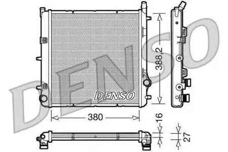 DENSO DRM21005 Радиатор [380x388]