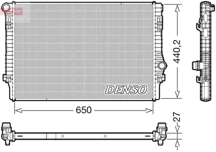 DENSO DRM32049 Радиатор двигателя Audi A3, Seat Leon, Skoda Octavia , VW Golf 1.82.0TFSi 12>