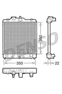 DENSO DRM40003 Радиатор двигателя 