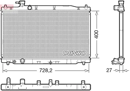 DENSO DRM40050 Радиатор двигателя