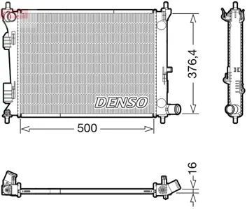 DENSO DRM41017 Радиатор