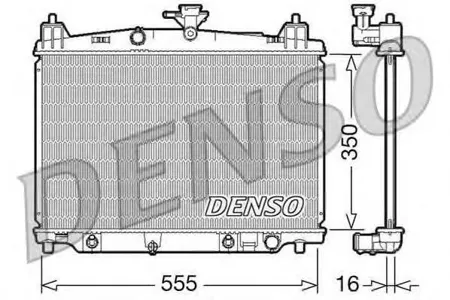 DENSO DRM44018 Радиатор двигателя
