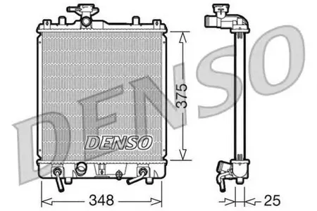 DENSO DRM47009 Радиатор двигателя