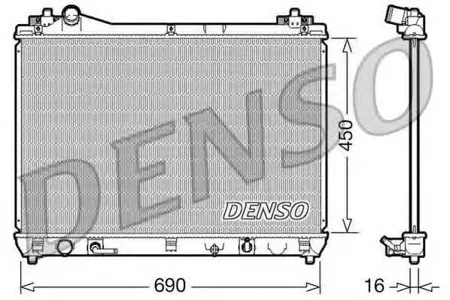 DENSO DRM47017 Радиатор Suzuki Grand Vitara (05-)