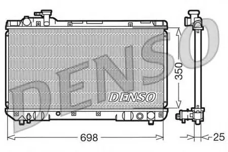 DENSO DRM50020 Радиатор Toyota RAV 4 2.0 16V 94-97