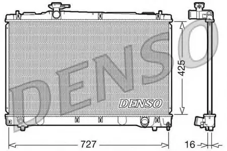 DENSO DRM50034 Радиатор двигателя