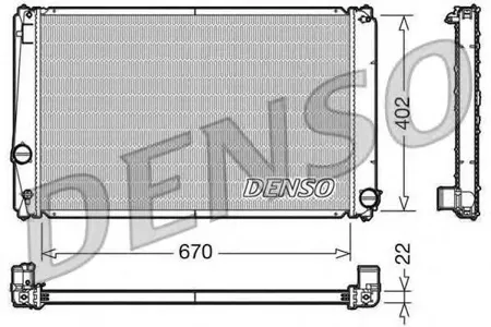 DENSO DRM50053 Радиатор двигателя