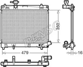 DENSO DRM50086 Радиатор двигателя