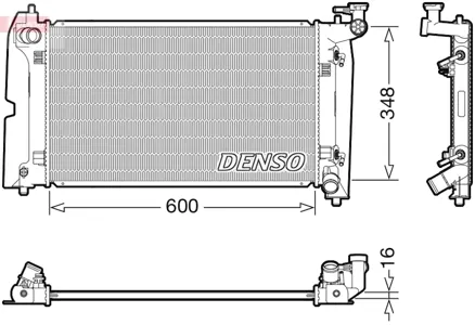 DENSO DRM50111 Радиатор Toyota Avensis 1.4-1.8 02- AT