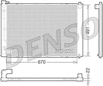 DENSO DRM51011 Радиатор Lexus RX 330 3.3 03-07