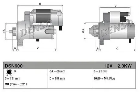 DENSO DSN600 Стартер