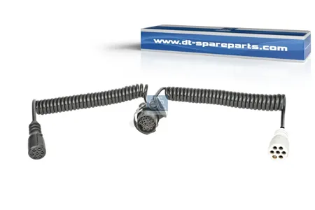 DIESEL TECHNIC 410366SP Кабель электрический прицепа N-type+S-type 76+1-полюсный сдвоенный L=3000мм DT